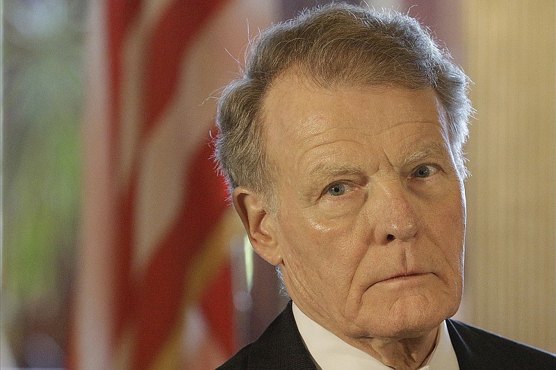 
              Illinois Speaker of the House Michael Madigan, D-Chicago, looks on as Illinois Senate President John Cullerton, D-Chicago, speaks to reporters after leaving Illinois Gov. Bruce Rauner's office at the Illinois State Capitol Wednesday, June 29, 2016, in Springfield, Ill. Illinois' new fiscal year begins Friday. That's when billions in patchwork spending that lawmakers approved for the current fiscal year, including money for K-12 education, will expire. (AP Photo/Seth Perlman)
            