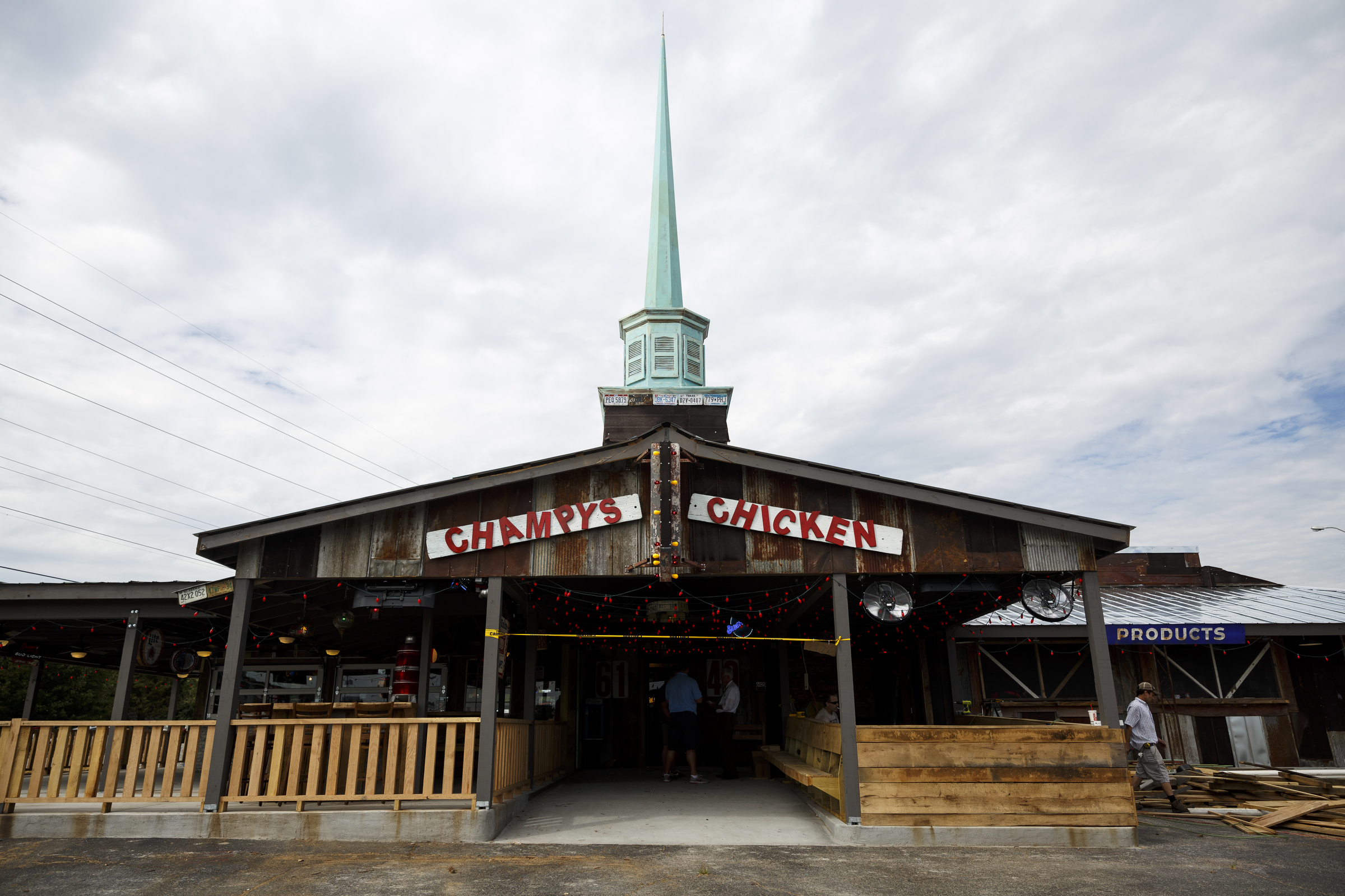 The new Lee Highway location of Champy's Fried Chicken is under construction on Tuesday, June 28, 2016, in Chattanooga, Tenn.