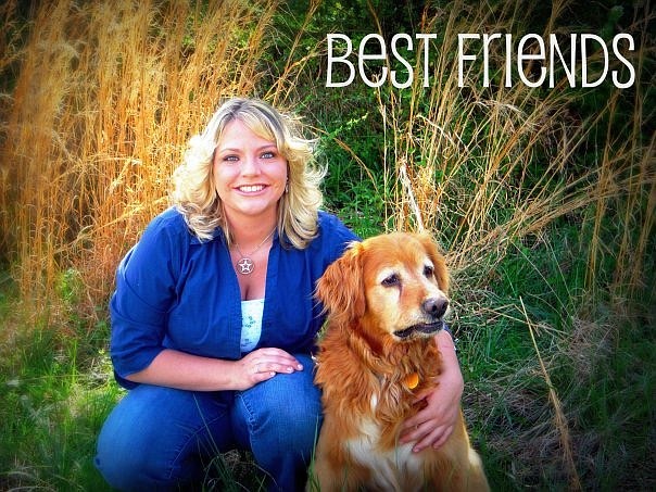 Kimberly Diane Teague Dotson poses with one of her four dogs that she called her "children."
