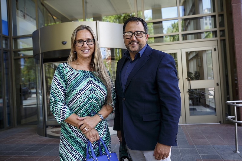 J.C. Cedeno, right, and his wife, Greta, came to Chattanooga to try to raise money for a documentary that Cedeno and his daughter, Nikki Rios, are making that compares the lives of millennials of Chattanooga with those in Cuba. Rios was raised in Chattanooga and now lives in Miami.
