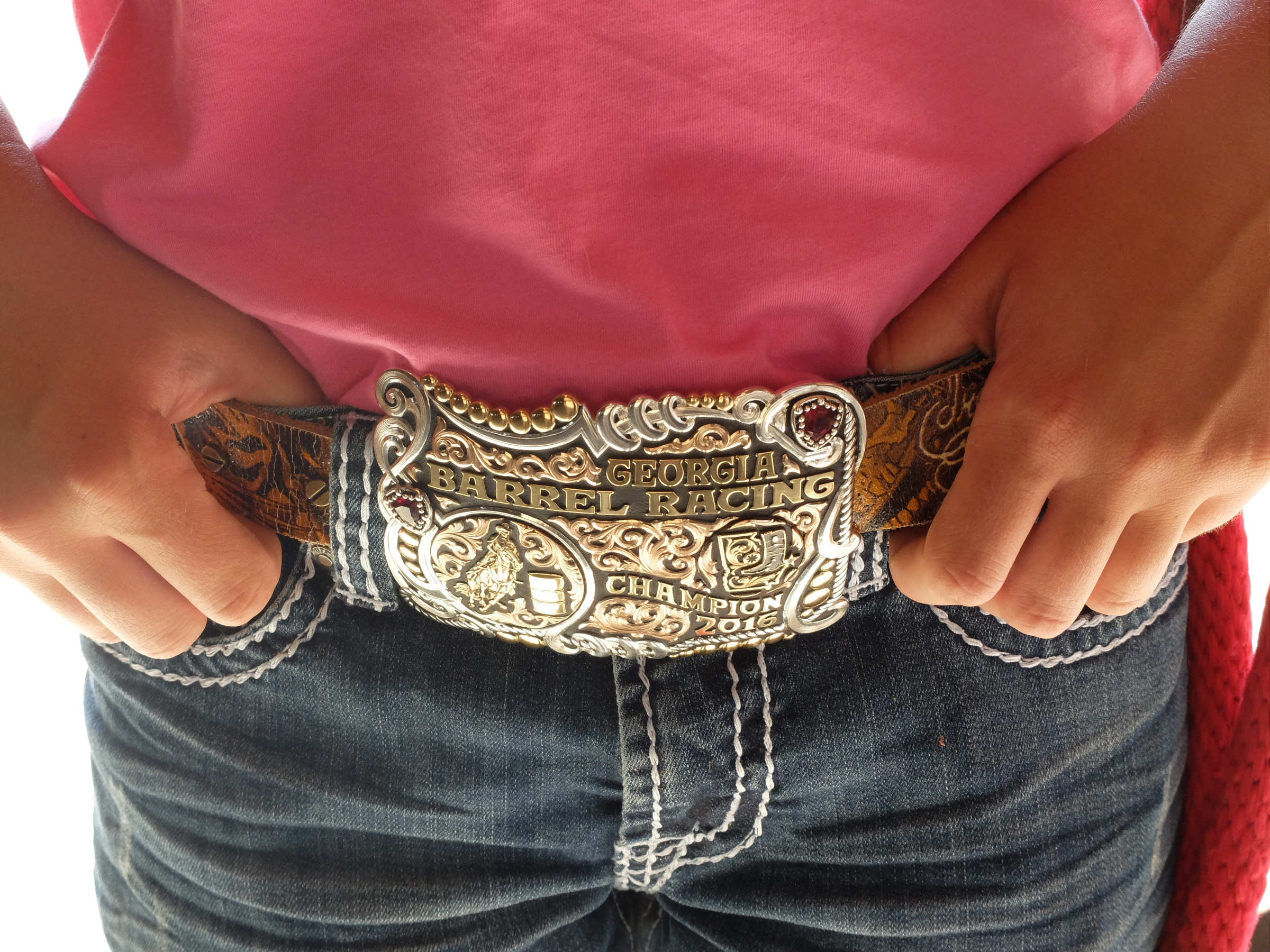 As a freshman at Notre Dame High School, Holli won the Georgia State High School Barrel Racing championship in May.