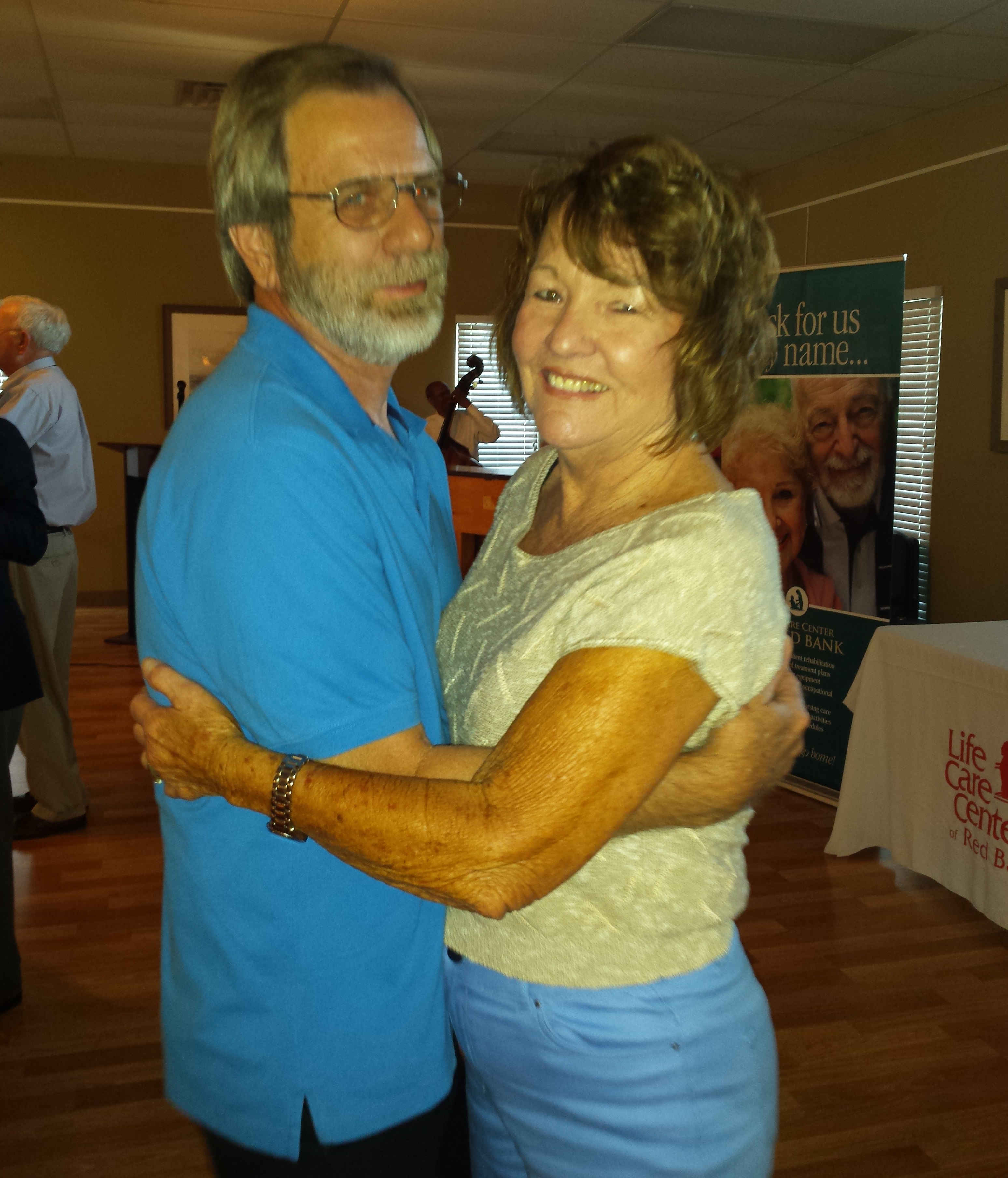 Guy Morgan, left, and his wife Betty celebrated their first Senior Prom at the event. The pair knew each other in high school, but were unfortunately unable to attend their senior prom. They got to attend now, though, just a few decades late.