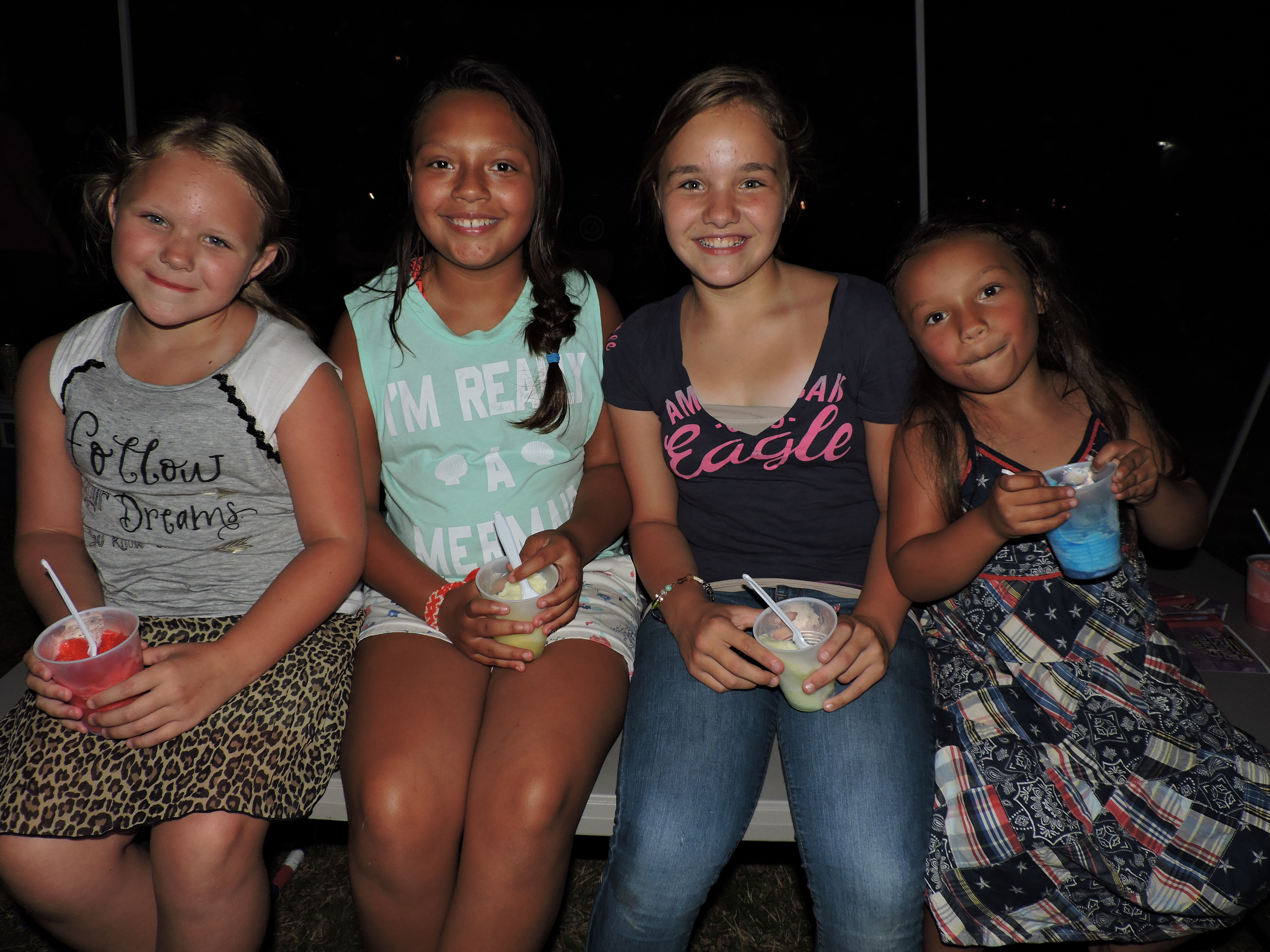 From left are Fort Oglethorpe residents Maci Higgins, 9, Lissi McDaniel, 12, Braeleigh Higgins, 11, and Angel McDaniel, 5.