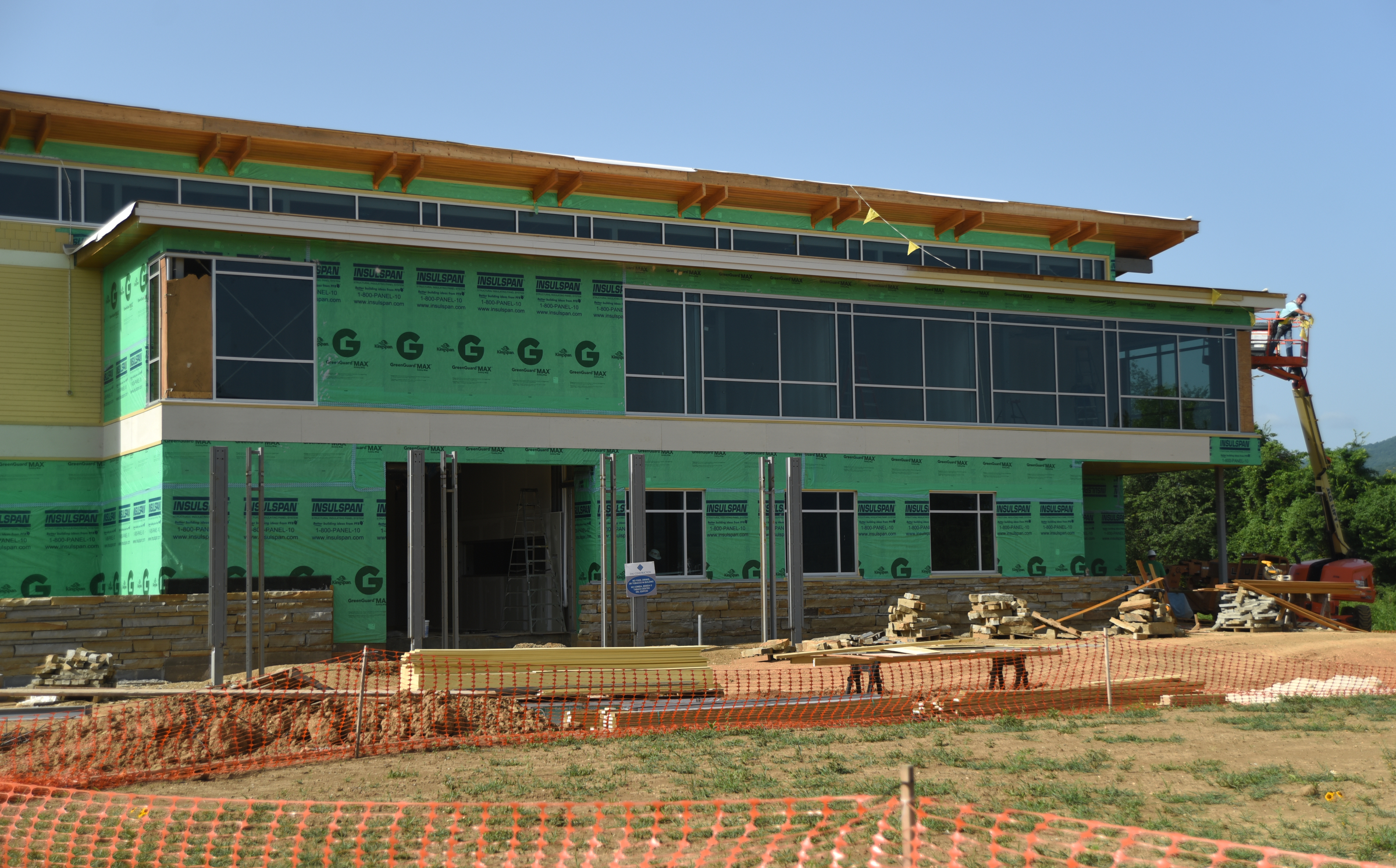 Work continues Tuesday, July 12, 2016, on the new Tennessee Aquarium Conservation Institute near Baylor School.