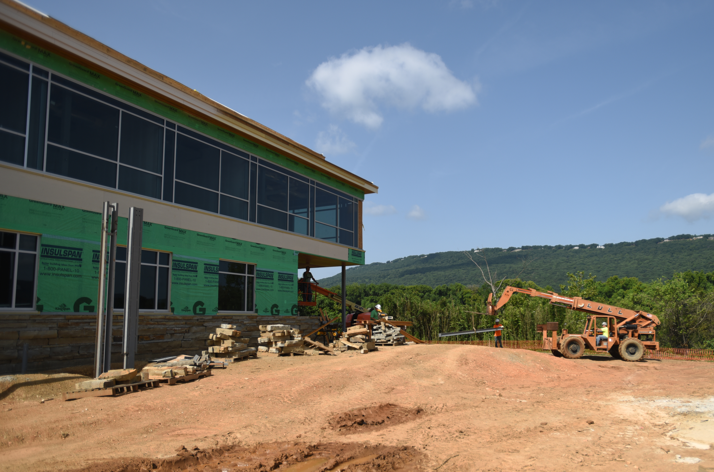 Work continues Tuesday, July 12, 2016, on the new Tennessee Aquarium Conservation Institute near Baylor School.