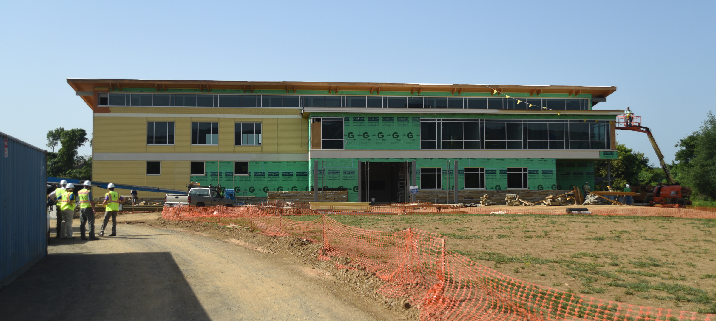Work continues Tuesday, July 12, 2016, on the new Tennessee Aquarium Conservation Institute near Baylor School.