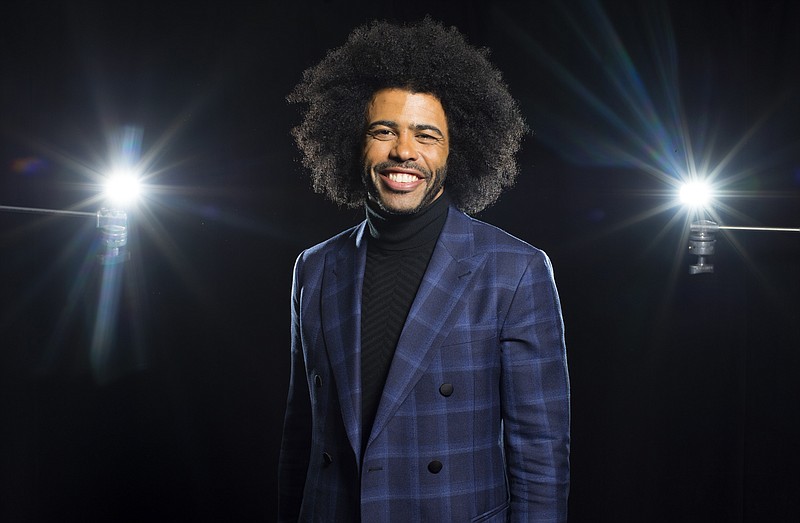 
              FILE - In this May 12, 2016 file photo, Tony Award nominee Daveed Diggs poses for a photo in New York. Diggs, who plays both Thomas Jefferson and Marquis de Lafayette in the Broadway hit, "Hamilton," will leave the show July 15, joining the recently departed creator Lin-Manuel Miranda, Leslie Odom Jr. and Phillipa Soo. (Photo by Scott Gries/Invision/AP, File)
            