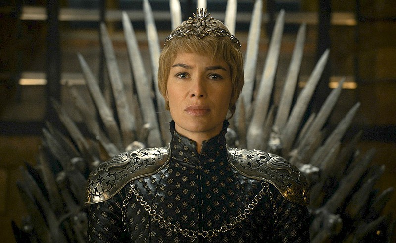 In this image released by HBO, Lena Headey appears in a scene from "Game of Thrones." "Game of Thrones" and "Veep" are among the top contenders for the 68th prime-time Emmy Award nominations. The shows claimed the top drama and comedy series prizes at last year's Emmy ceremony.