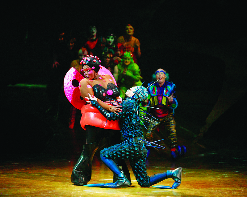 Cirque du Soleil's "Ovo" production features a cast of insects who learn about accepting creatures for who they are.