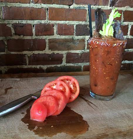 Beast + Barrel, a competitor in last year's Top Tomato contest at Chattanooga Market, garnished its Bloody Mary with a piece of house-made beef jerky. This year's Top Tomato competitors are The Daily Ration, Southside Social, The Fix, The Pickle Barrel, The Bitter Alibi and Matilda Midnight.