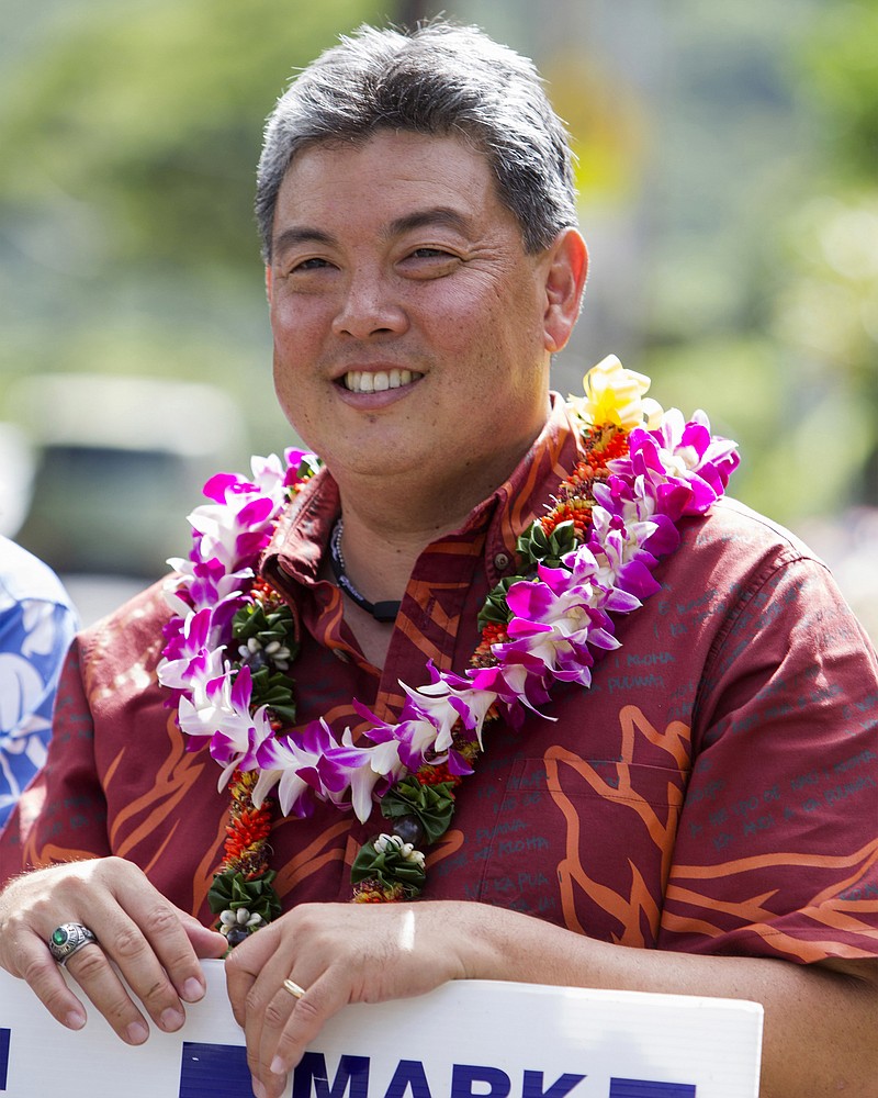
              FILE- This Nov. 4, 2014 file photo shows then-Hawaii Democratic Congressional candidate, State Rep Mark Takai in Honolulu. Takai died at his home on Wednesday, July 20, 2016, after battling cancer. (AP Photo/Marco Garcia, File)
            