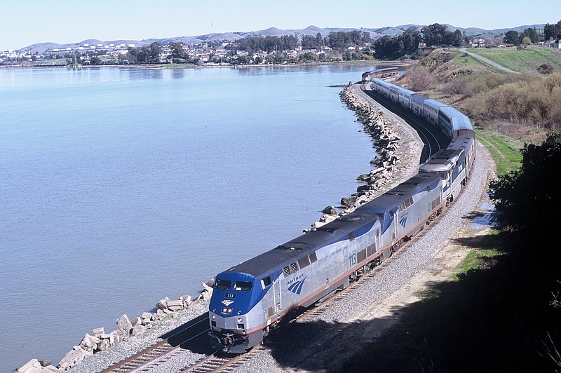 The Coast Starlight is an Amtrak route legendary for its scenic beauty. It runs up the Pacific Coast, Los Angeles to Seattle.