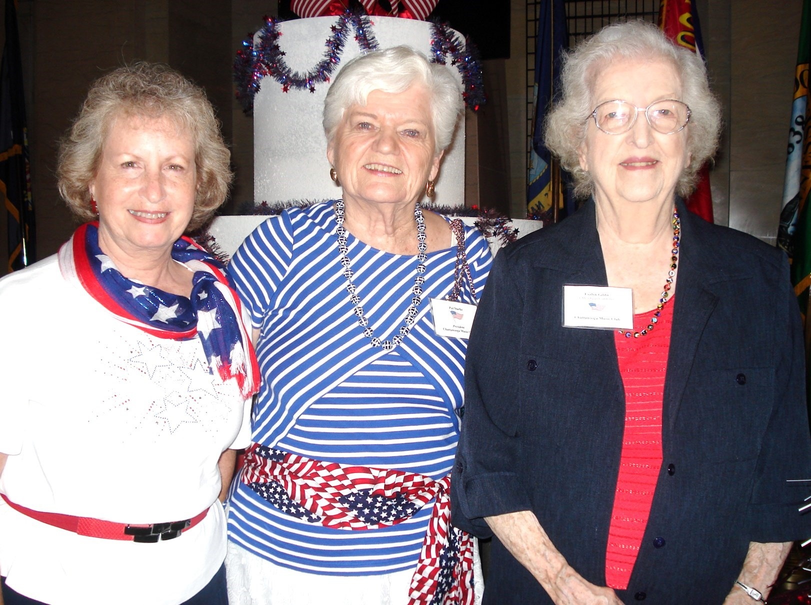 Diane Grant, at left, with Pat Starke, center, Chattanooga Music Club president; and Evelyn Gibbs.