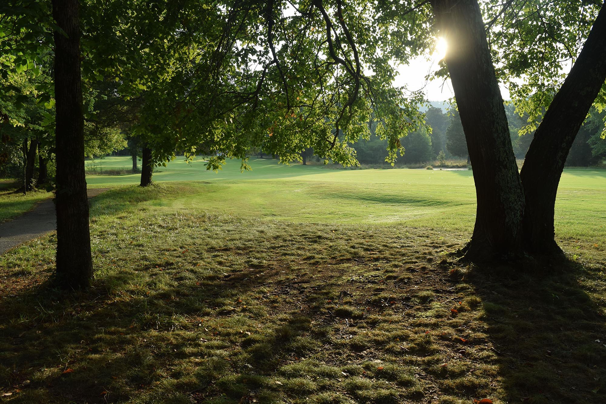 The sun rises on the 5th hole at the Honors Course.  The fifth day of the 69th U.S. Junior Amateur Championship was held at the Honors Course in Ooltewah, Tennessee, Friday July 22, 2016.