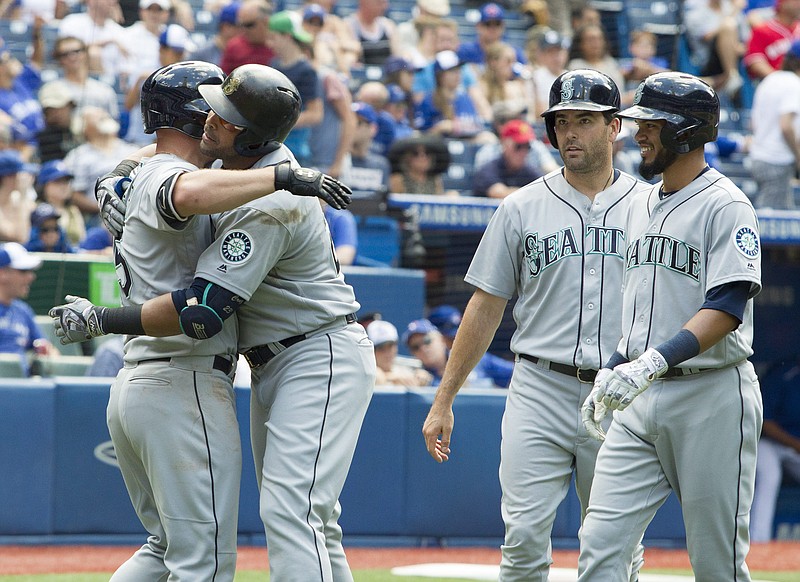 Seattle Mariners' Nelson Cruz in action against the Kansas City