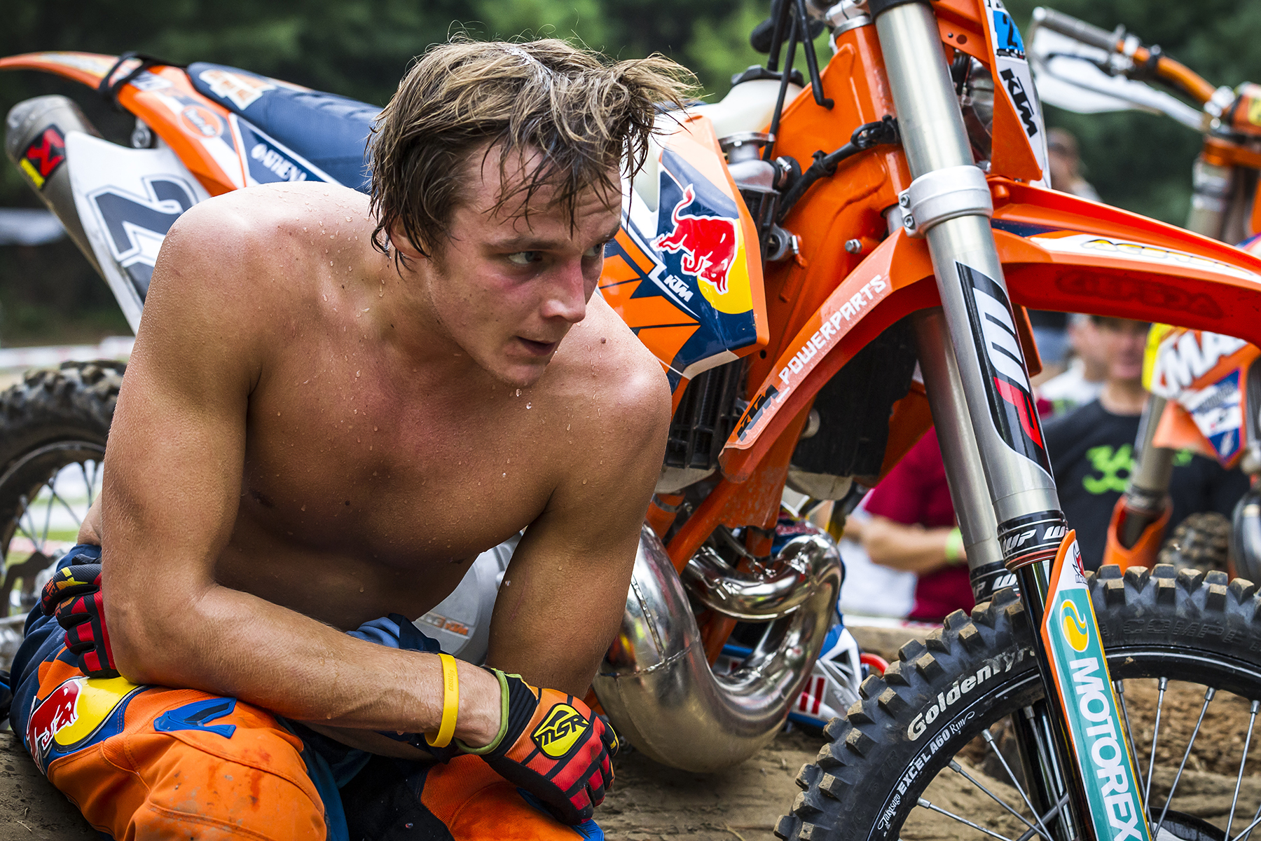 Jonny Walker cools down after the 2015 TKO.