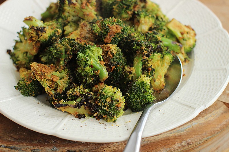 Stovetop-Roasted Broccoli with Nutritional Yeast gives you both a new way to season and a speedy way to prepare broccoli.
