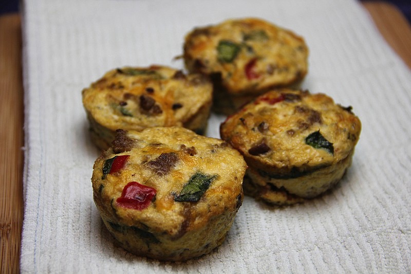 Bake-ahead morning egg cups are a quick, healthy way to get filled up in the morning.