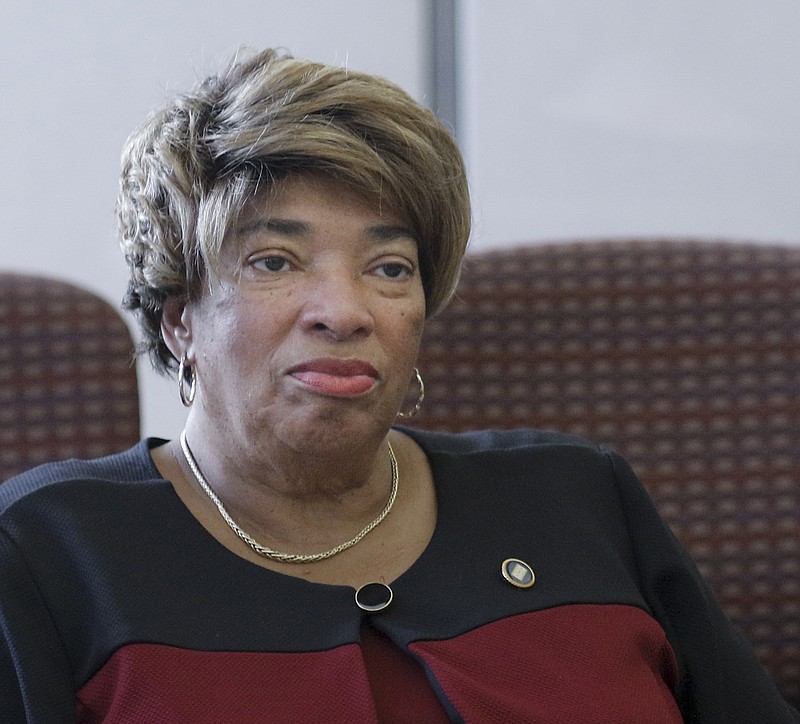 State Rep. JoAnne Favors during a meeting at the Times Free Press offices on May 26, 2015, in Chattanooga.