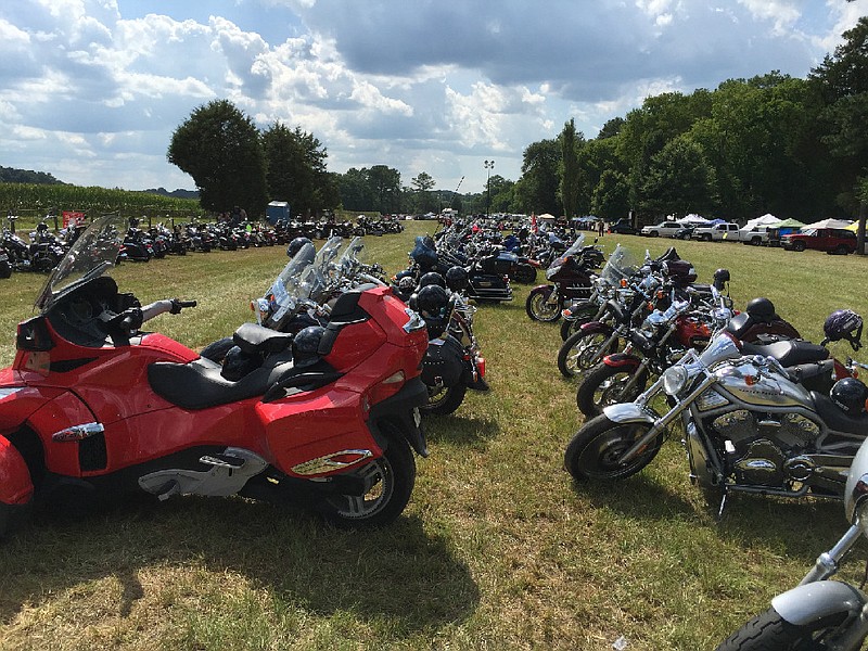 Look for a sea of metal and chrome at the Cave Spring Motorcycle Rally and Music Festival in Floyd County, Ga., this weekend.