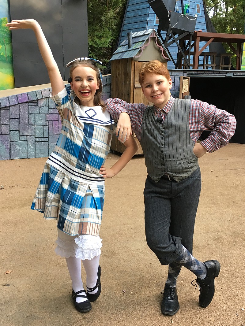 Colette Smith and Zachary Huseman play Jemima and Jeremy Potts in the Signal Mountain Playhouse's summer musical, "Chitty Chitty Bang Bang."