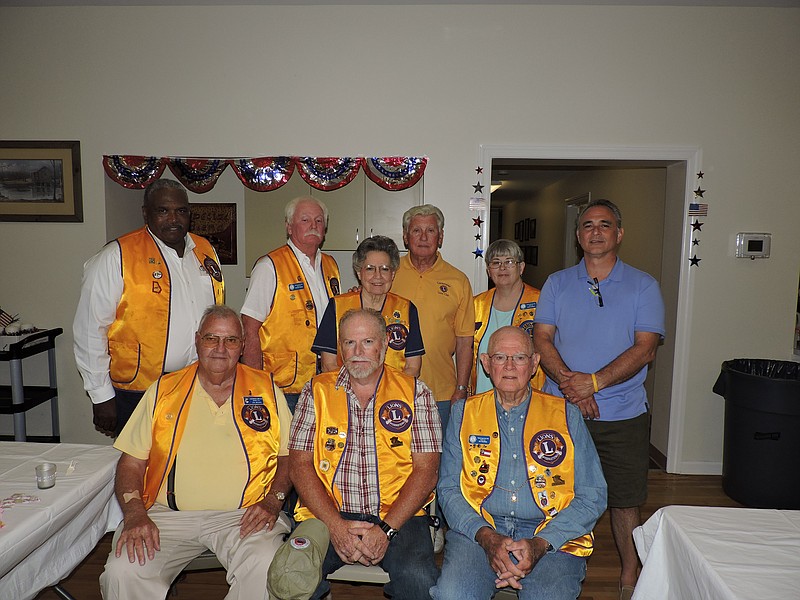 Chickamauga Lions Club installs its officers for the 2016-2017 calendar year at the Chickamauga Active Living Center.