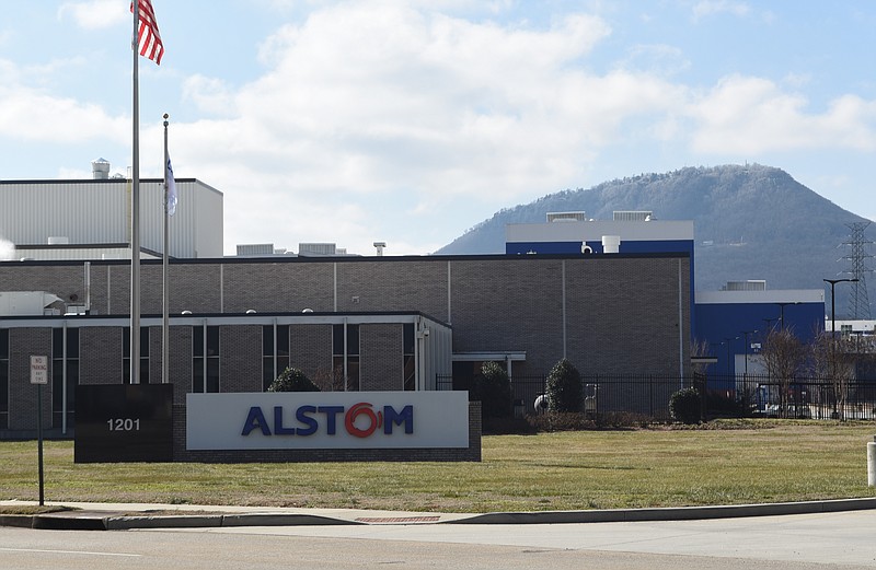 The Alstom plant in on Riverfront Parkway in downtown Chattanooga, Tenn., is seen Tuesday, Feb. 1., 2015.