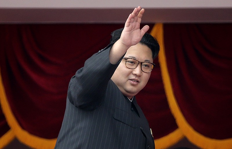 
              FILE - In this May 10, 2016 file photo, North Korean leader Kim Jong Un waves at parade participants at the Kim Il Sung Square in Pyongyang, North Korea.  South Korea's military says North Korea has fired a ballistic missile on Wednesday, Aug. 3, 2016 into the sea. (AP Photo/Wong Maye-E, File)
            