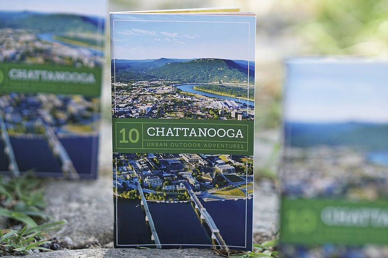 Staff Photo by Dan Henry / The Chattanooga Times Free Press- 8/5/16. 10 Chattanooga Urban Outdoor Adventures pamphlet. 