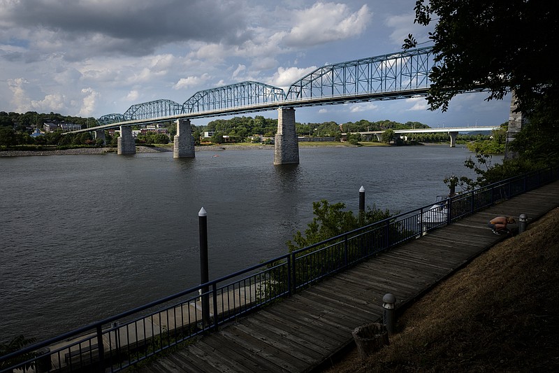 The Walnut Street Bridge is seen on Wednesday, July 6, 2016, in Chattanooga, Tenn. 