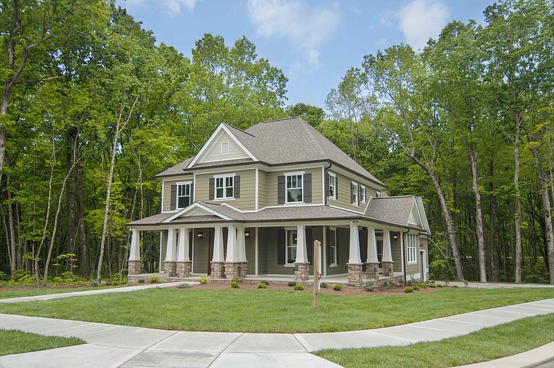 This two-story Craftsman style home was one of the five completed houses visitors could tour during Wild Ridge at Fox Run's grand opening on Aug. 2.