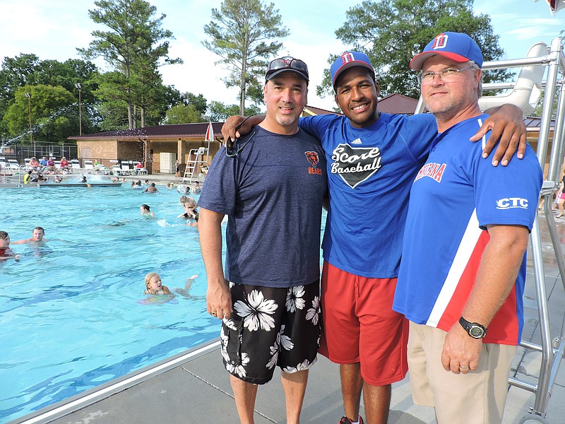 From left are David Sampson, Robersy Lara and Taylor Barnes, the men responsible for bringing the baseball players to America through Operation Dominican Dream.