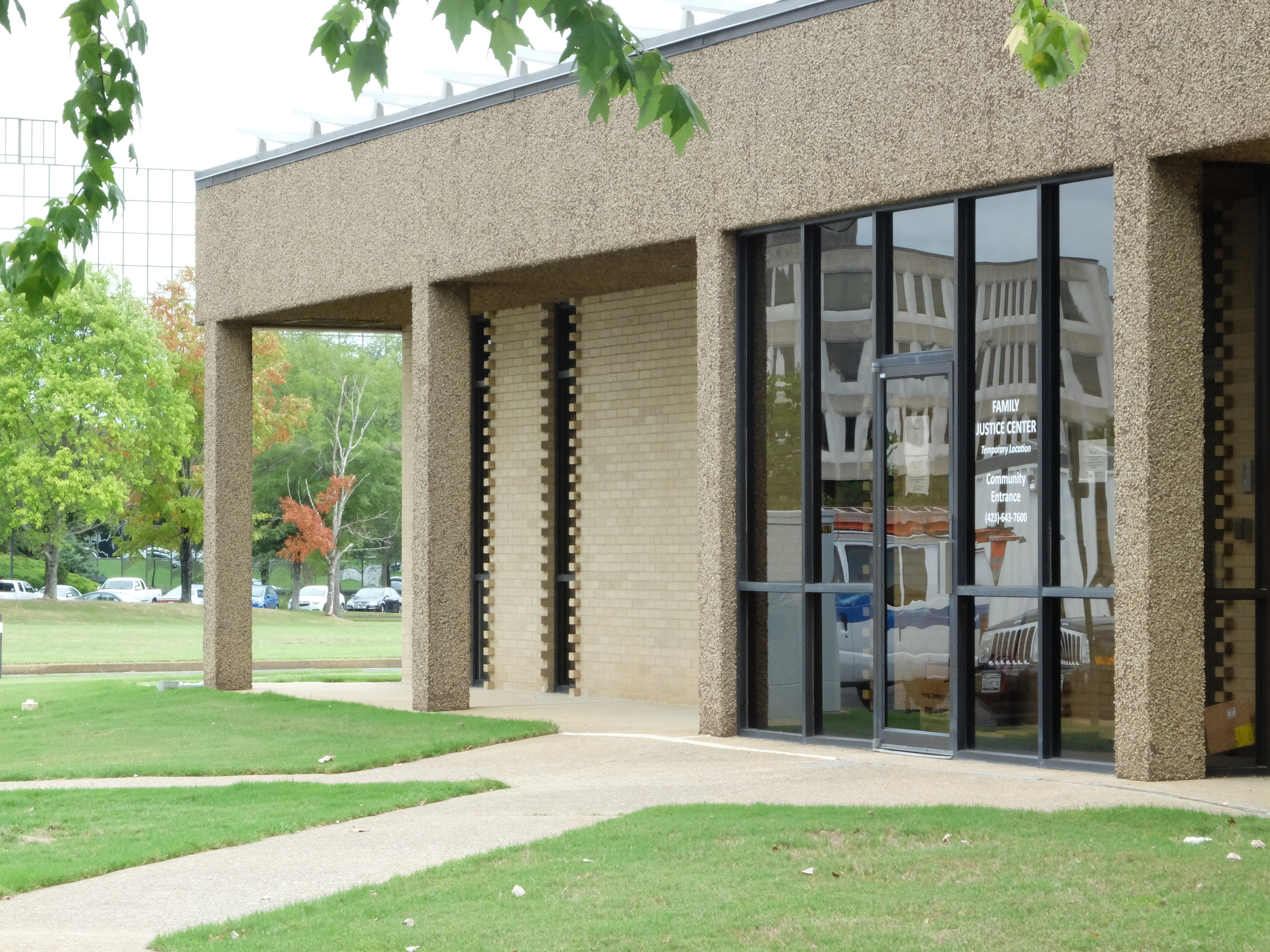 The Family Justice Center is located near Eastgate in this temporary location on Cornelison Road.