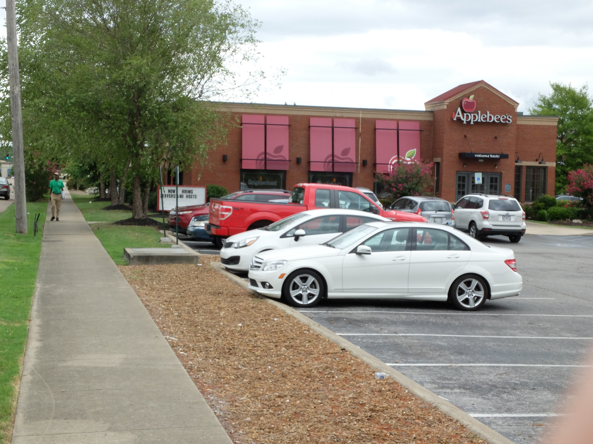 A sidewalk was recently poured in the 5600 block of  Brainerd Road near the Eastgate location of Applebee's Neighborhood Grill and Bar.