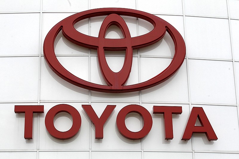 
              FILE - In this March 30, 2011 file photo, the Toyota logo is shown at Wilsonville Toyota, in Wilsonville, Ore.    Toyota Motor Corp. is recalling 337,000 vehicles for a third time, Friday, Aug. 12, 2016.  The recall involves the Toyota RAV4 SUV from the 2006-2011 model years and the Lexus HS250h sedan from the 2010 model year.(AP Photo/Rick Bowmer)
            