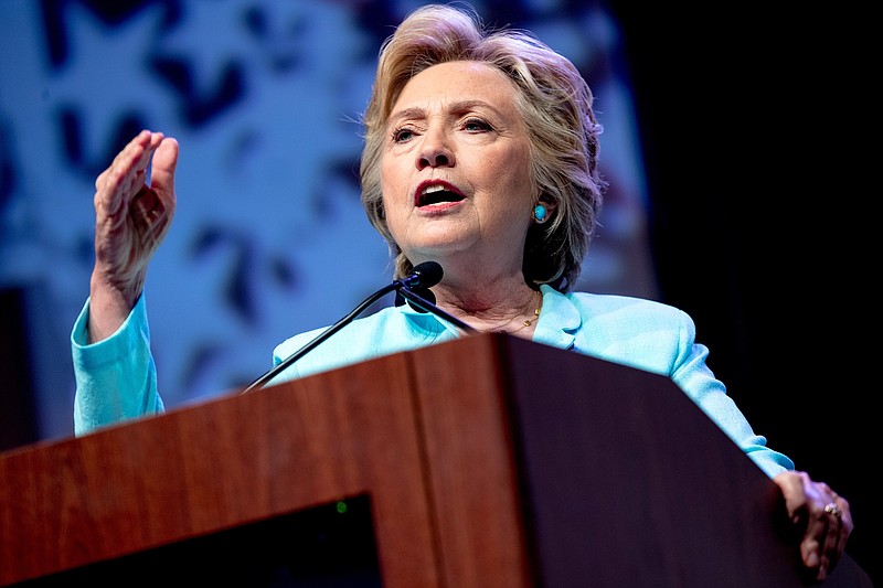 Democratic presidential candidate Hillary Clinton speaks at the 2016 National Association of Black Journalists' and National Association of Hispanic Journalists' Hall of Fame Luncheon in Washington on Aug. 5.