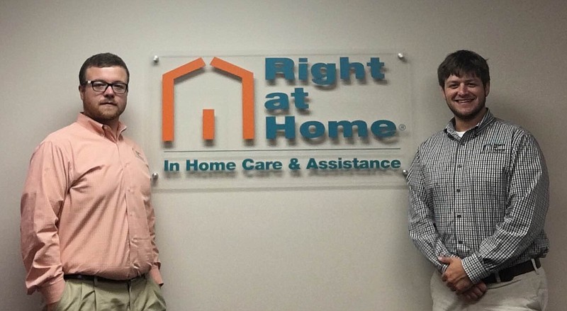 Bryan Hensley (left) and Ryan Naegele just opened a Right at Home franchise in Hixson to provide in-home care for senior citizens.