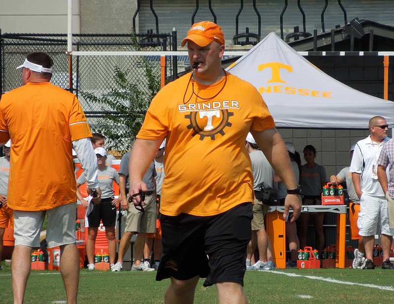 Mike Szerszen, Tennessee's associate director of strength and conditioning, spent plenty of time this summer preparing the Vols for preseason football practices.