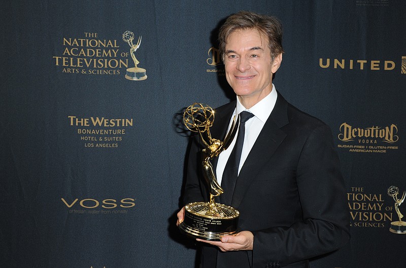 In May, Dr. Mehmet Oz won this year's Daytime Emmy for outstanding talk show host. He was in Chattanooga today to give a presentation. (Photo by Richard Shotwell/Invision/AP)