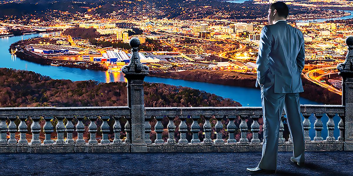 Cleveland, Tenn., author Blair Howard must create his own art for the email blasts and Facebook ads he sends out about his self-published series of Harry Starke novels, which detail the life of a Chattanooga private eye.