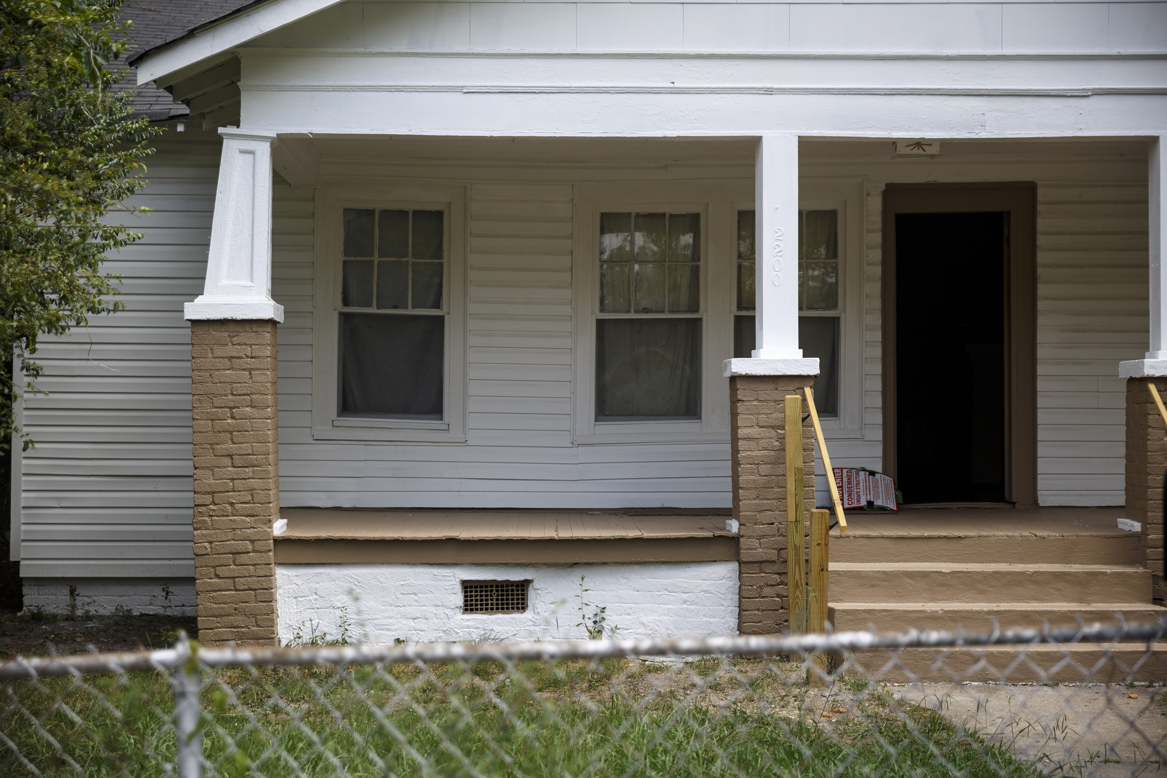 One of landlord Ron Bhalla's properties in East Chattanooga that was recently brought back to code after being condemned by city codes inspectors is seen on Thursday, Aug. 11, 2016, in Chattanooga, Tenn. Some area landlords are speaking out against codes inspectors, who they say use unfair practices in condemning properties.