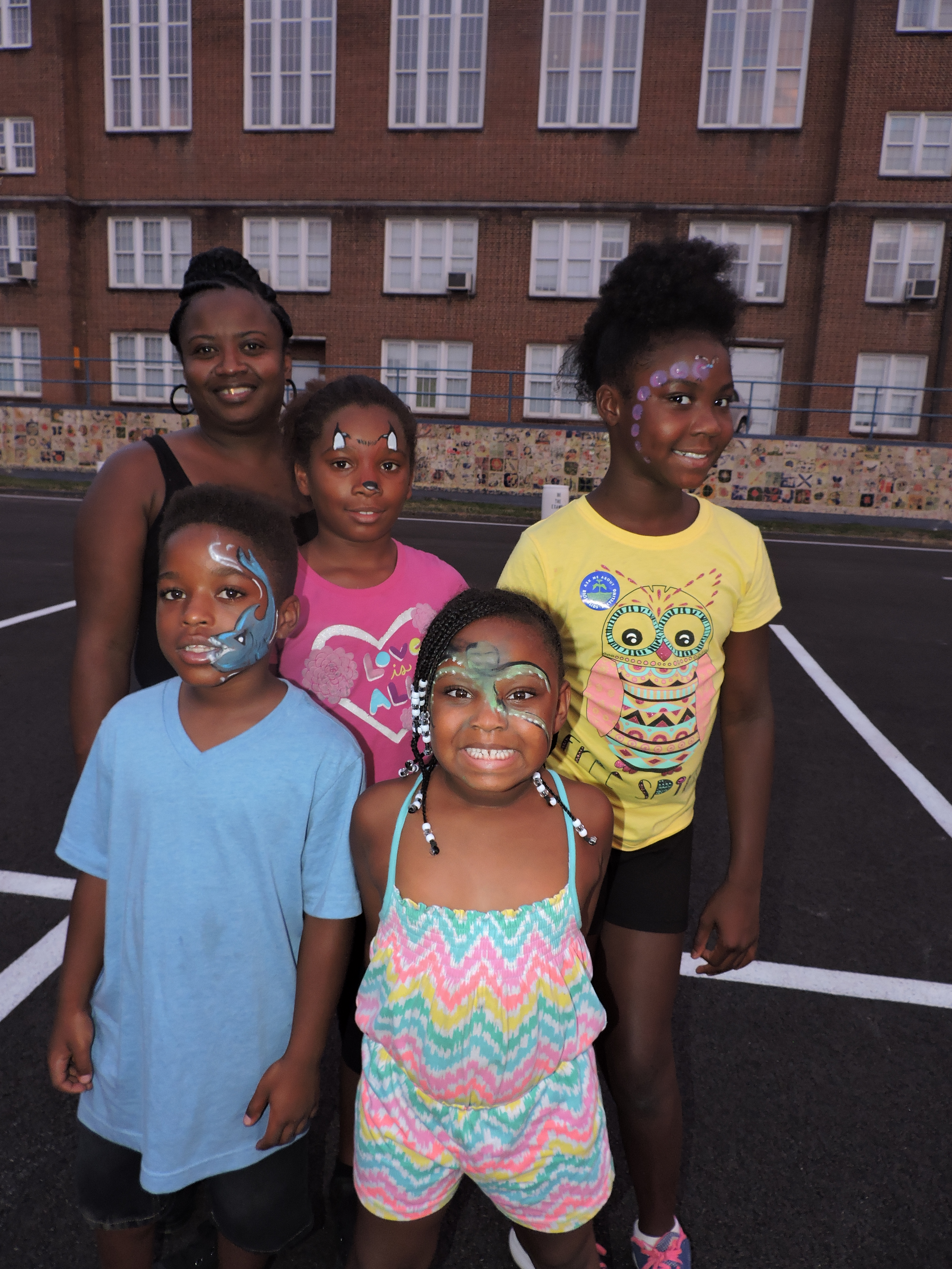 Connie Hammonds attends with her grandchildren and niece: Kentrell Ringer, Tre'Meshia Martin, Jace Mikes and granddaughter Paris Nixon, from left.
