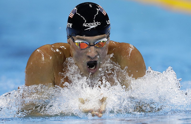 In this Aug. 11, 2016, file photo, United States' Ryan Lochte competes in the men's 200-meter individual medley final during the swimming competitions at the 2016 Summer Olympics, in Rio de Janeiro, Brazil. Speedo is the first major sponsor to drop swimmer Ryan Lochte as a sponsor. The swimsuit maker owned by PVH in New York says that it doesn't condone behavior that is counter to its values. Lochte fabricated a tale that he was robbed at gunpoint in Rio de Janeiro during the Olympics. He later apologized. (AP Photo/Michael Sohn, File)