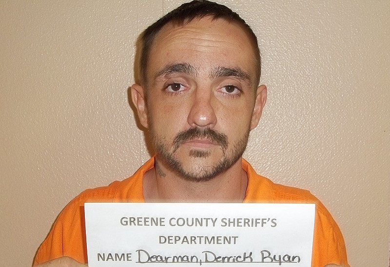 A photo provided by the Greene County Sheriff's Department shows Derrick Dearman, a suspect in the Saturday massacre of five adults in Citronelle Ala. Dearman, of Leakesville, Mississippi, will be charged with six counts of capital murder, Mobile County sheriff's spokeswoman Lori Myles said Sunday, Aug. 21, 2016. (George County Sheriff's Department via AP)