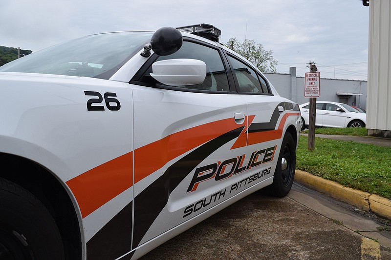 A South Pittsburg Police Department patrol car is shown.