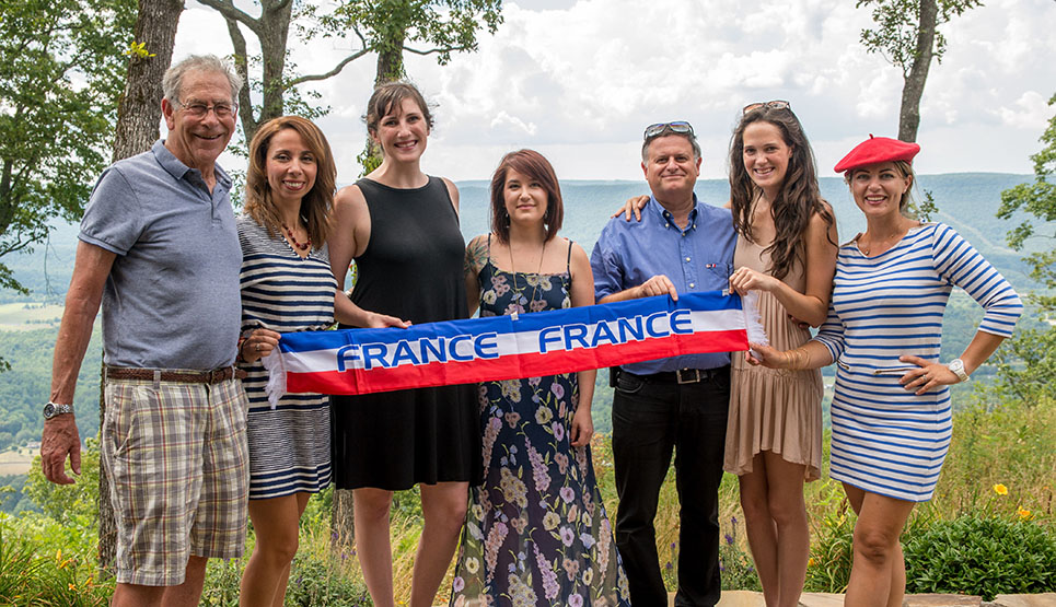 Frank Brock, Nasera Souidi, Sarah Day, Gabrielle Chevalier, Emmanuel Becquet, Jenny Cowart and Aurelie Orzechowski
