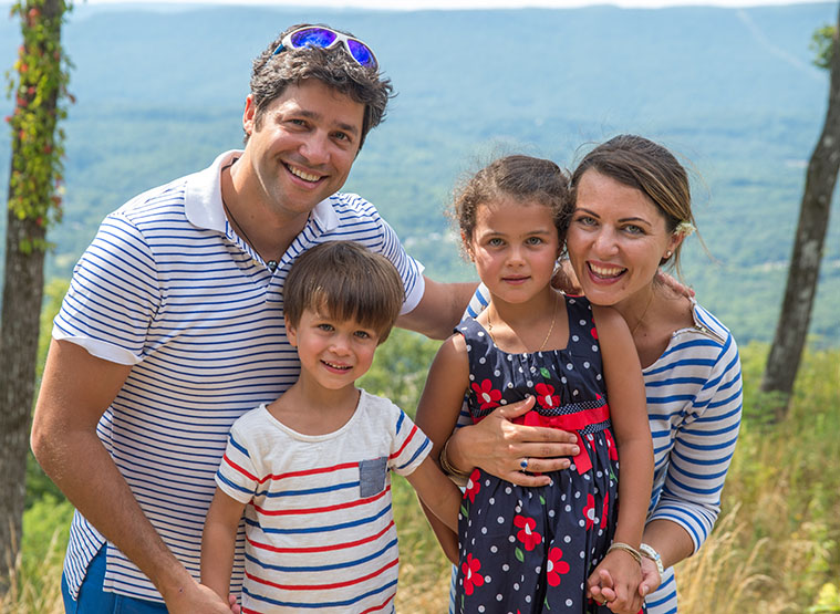 Fadi, Louie and Elea Ghantous and Aurelie Orzechowski