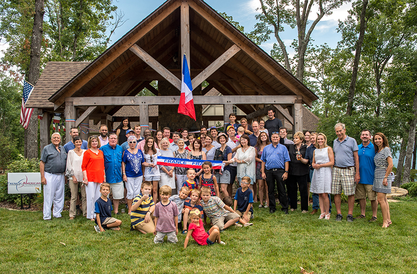 Members of the French-American Chamber of Commerce of Tennessee and their families.