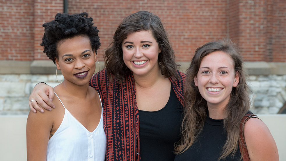 Ludine Pierre, Chelsea Conrad and Susanna Venable