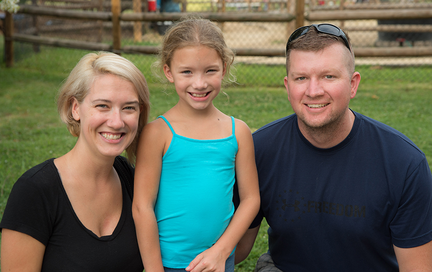 Amy, Emma and Nick Clark